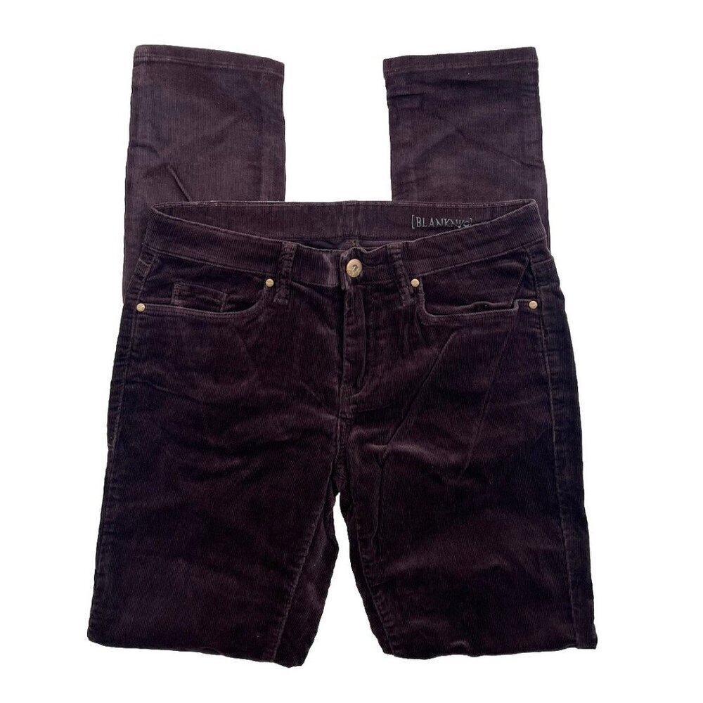 BLANKNYC Womens Brown Skinny Corduroy Pants Size 30 Stretch 5 Pocket Classic - Picture 3 of 15